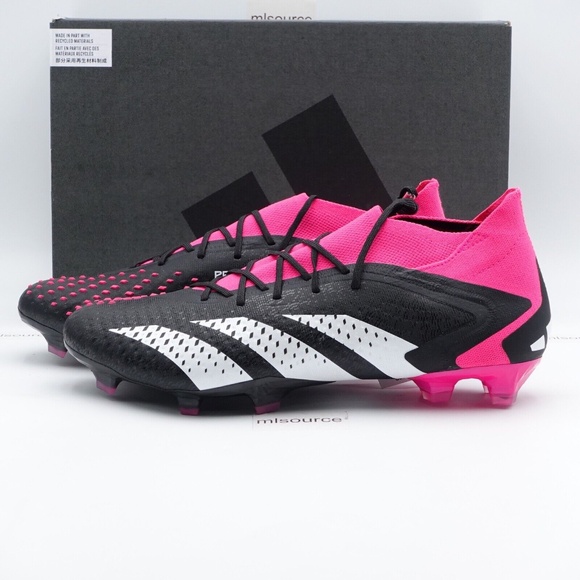 NEW Size 12 Men's adidas Predator Accuracy.1 FG Soccer Cleats GW4569 Core Black - Picture 1 of 8
